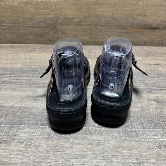 Josef Seibel Brown Leather Straps Slide Sandal Women's Size EU 39 - Picture 3 of 7